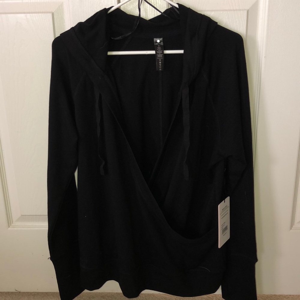 NWT - Black Yoga-lic-ious hooded sweater